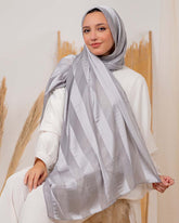 Satin chiffon scarf